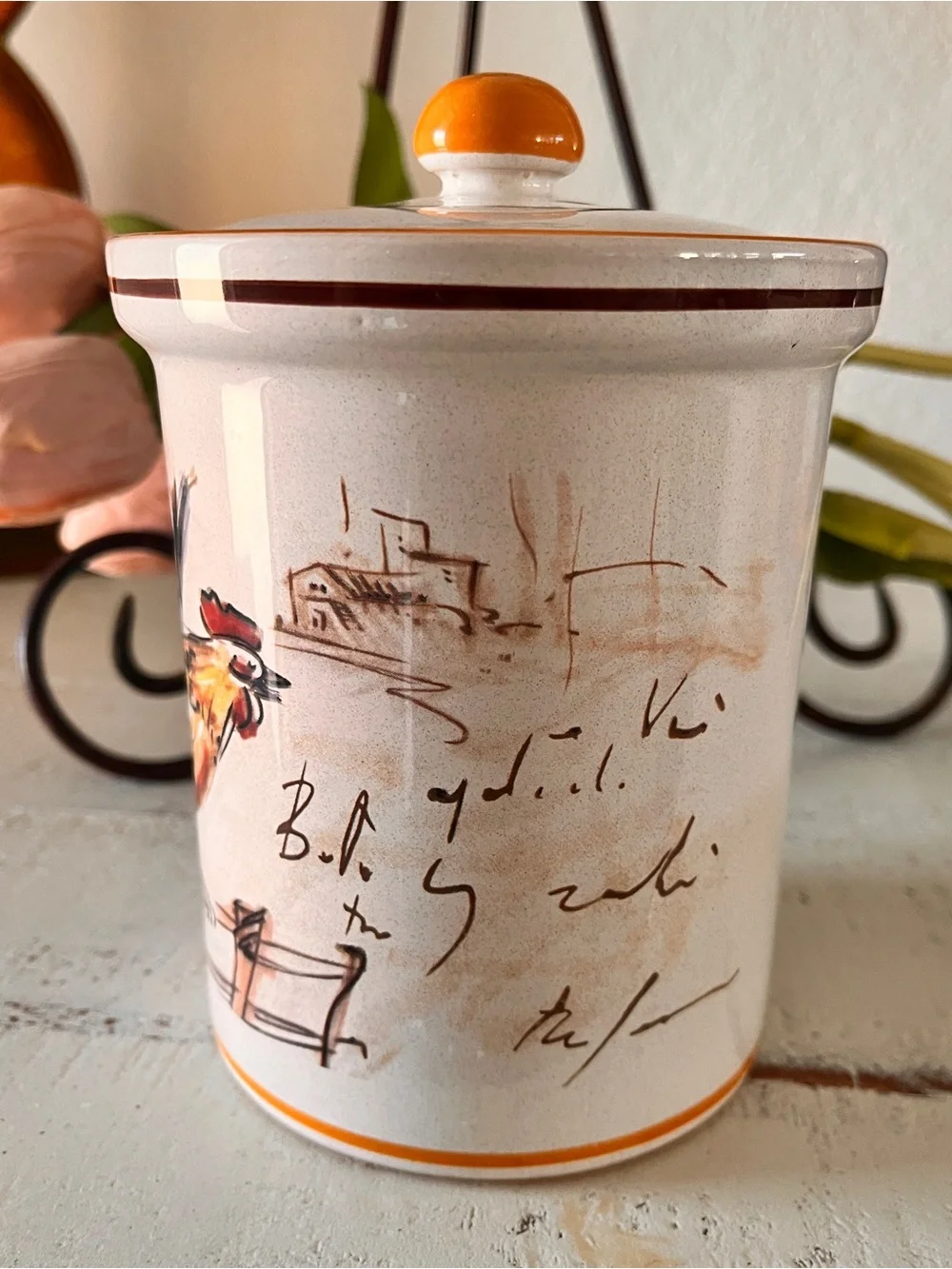 Sur La Table Rooster Lidded Canister – Made in Italy